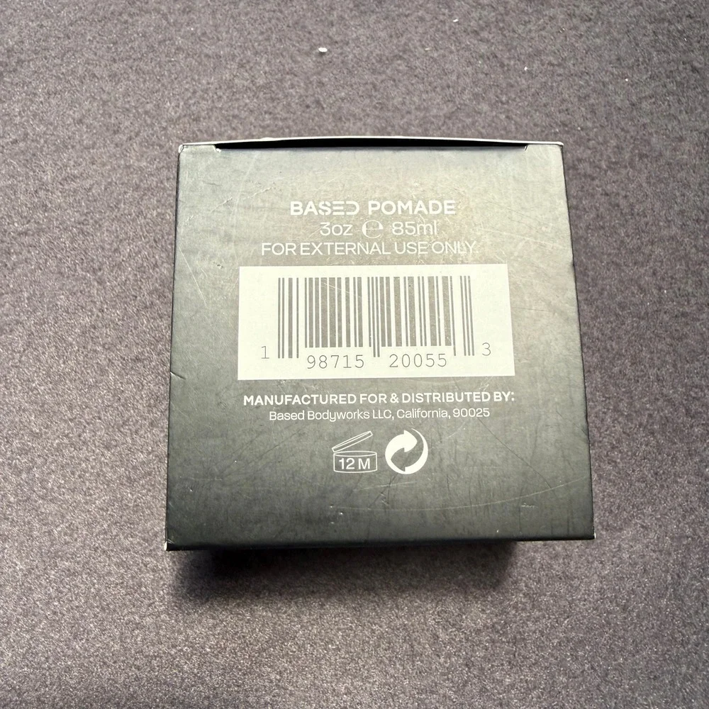Based Bodyworks Pomade 3oz Santal Scented Hair Styling Clay Made in USA NEW